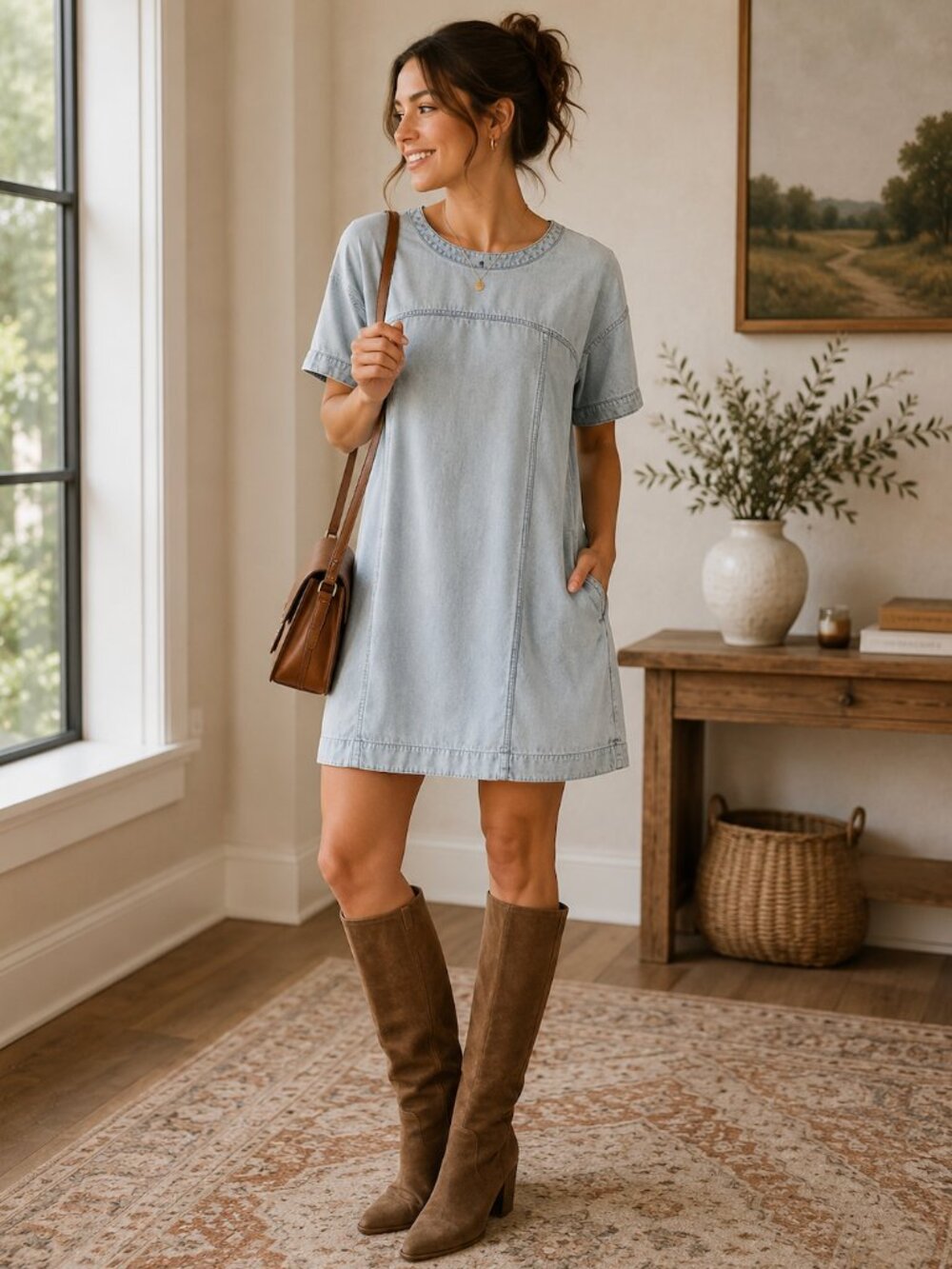 NEW IN Denim Mini Dress